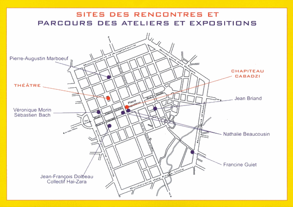 les lieux des rencontres artistiques En Cration 2007